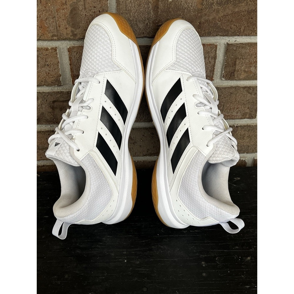 Adidas Women's Size 12 Ligra 7  Collegiate Sneakers White Black Volleyball - Picture 3 of 10